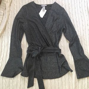 NWT Stretchy sparkly top